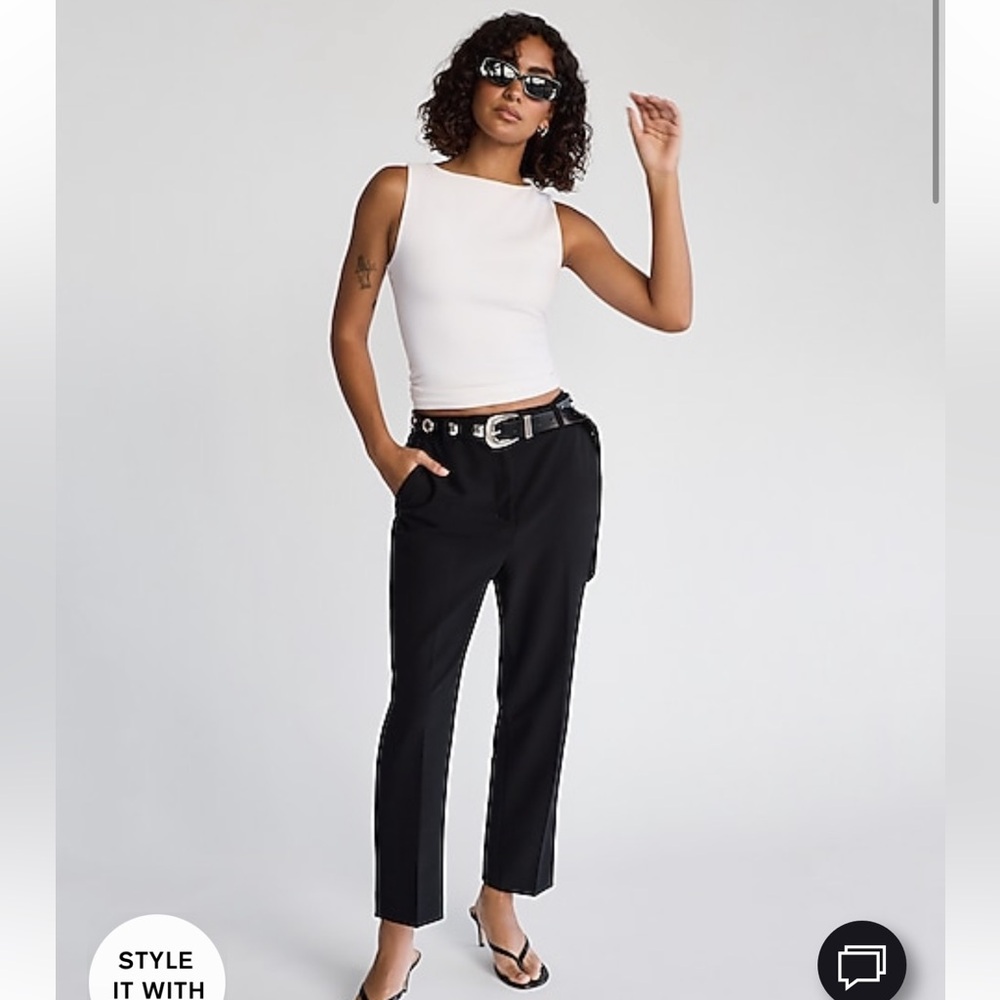 Express super high waisted straight ankle pant size 8R